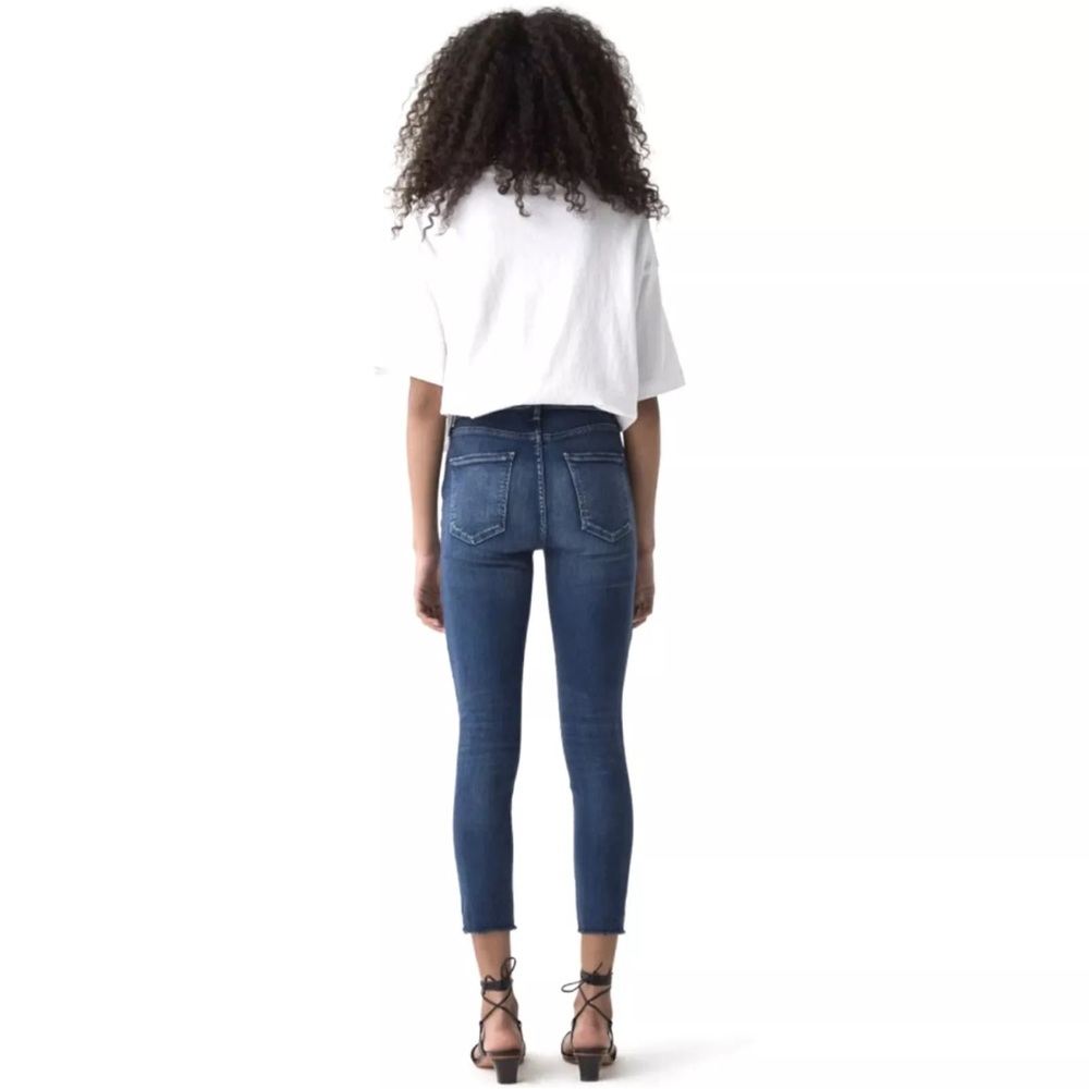 $158 Agolde Sophie Crop High Rise Skinny Jeans in Claremont Sz 31 - Picture 2 of 5